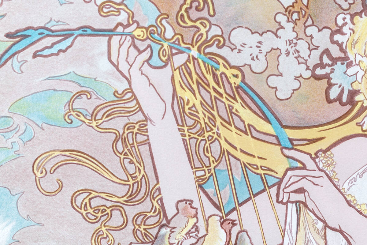 アルフォンス・ミュシャ「四季 春 1896」が激安・卸価格で販売中｜絵画 